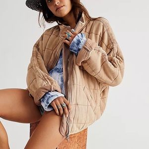 Free People Dolman Quilted Knit Jacket